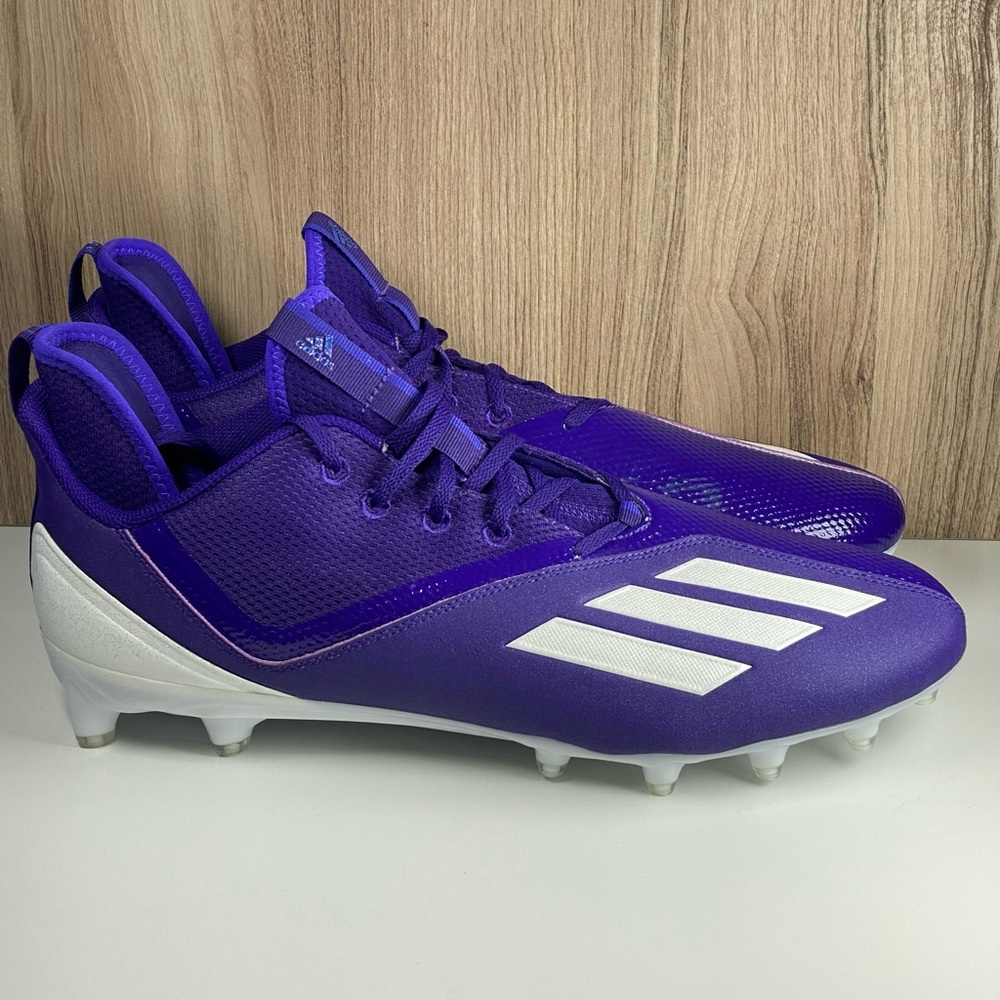 Adidas Adizero Scorch Purple White Football Cleats FX4253 Men’s Size 15